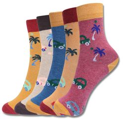 Dollar Socks Kids Pack Of 5 Patterned Calf Length Socks-9