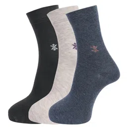 Dollar Socks Men Pack of 3 Assorted Cotton Calf-Length Socks-image-87