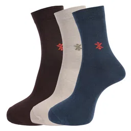 Dollar Socks Men Pack Of 3 Assorted Calf Length Cotton Socks-image-24