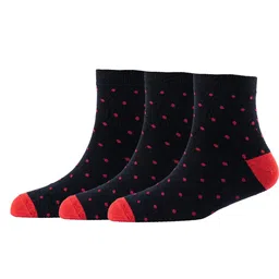 Cotstyle Men Pack Of 3 Patterned Pure Cotton Above Ankle Length Socks-13