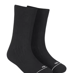 Dynamocks Unisex Black Solid Calf-Length Anti Bacterial Socks-31