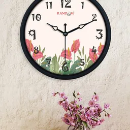 RANDOM White & Green Printed Wall Clock-image-98