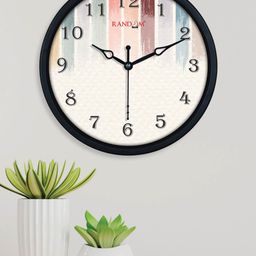 RANDOM Black Analogue Plastic Wall Clock-image-92