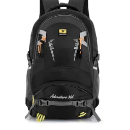 WORLD SPEED Unisex Black Backpacks-44