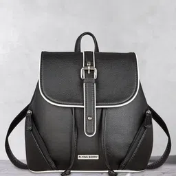 FLYING BERRY Women Black Backpacks-14