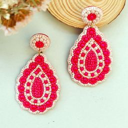 Crunchy Fashion Teardrop Shaped Drop Earrings-91