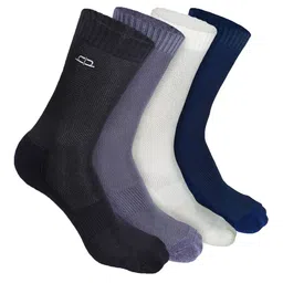 HEELIUM Odour-Free Breathable Bamboo Crew Length Formal Socks-image-89