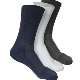 Heelium Odour-Free Breathable Bamboo Crew Length Formal Socks-picture-43