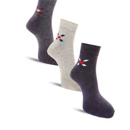 Dollar Socks Men Pack Of 3 Ankle-Length Assorted Socks-image-44