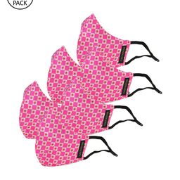 Calvadoss Women Pack Of 6 Printed 3-Ply Reusable Cotton Cloth Masks-image-77