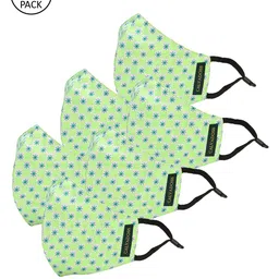 Calvadoss Men Pack Of 6 Printed 3-Ply Reusable Cotton Cloth Masks-image-64