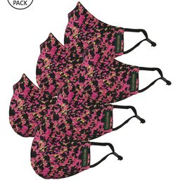 Calvadoss Women Pack Of 6 Printed 3-Ply Reusable Cotton Cloth Masks-42