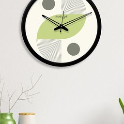 RANDOM Black & White Printed Contemporary Analogue Wall Clock-4