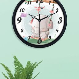 RANDOM Black & White Printed Contemporary Wall Clock-image-55
