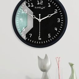 RANDOM Unisex Black Plastic Wall Clock-image-4
