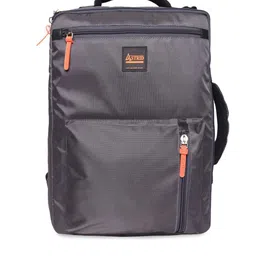 ASTRID Men Grey Solid Backpack With Laptop Compartment-14
