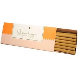 Nirmalaya 20-Pcs Brown & Orange-Color Mysore DH 1 Organic Dhoop Sticks For Pooja-3