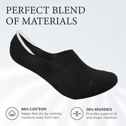 Xjarvis Unisex Pack Of 3 Assorted Breathability Shoe Liner Socks image 3