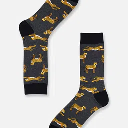 TOFFCRAFT Unisex Pack of 4 Cotton Calf Length Socks image 2