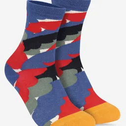 TOFFCRAFT Pack Of 4 Patterned Calf Length Socks image 3