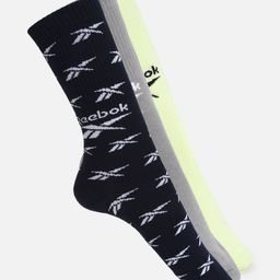 Reebok Men Pack Of 3 Patterned Cl Crew Calf-Length Socks-23
