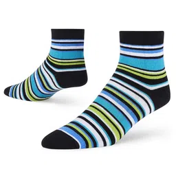 Dynamocks Unisex Multicoloured Striped Ankle-Length Socks image 3