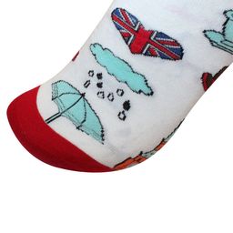 Man Arden Men White Printed Calf-Length Socks image 5