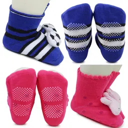 BAESD Infants Pack Of 2 Patterned Ankle Length Socks image 3