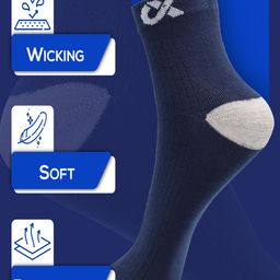 Xjarvis Unisex Pack Of 3 Assorted Ankle-Length Socks image 4