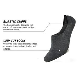 Xjarvis Unisex Pack Of 3 Assorted Shoe Liners-Length Socks image 3