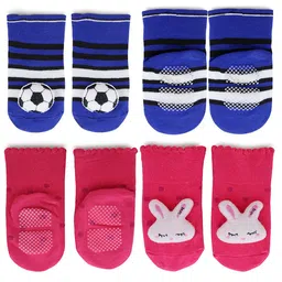 BAESD Infants Pack Of 2 Patterned Ankle Length Socks image 4