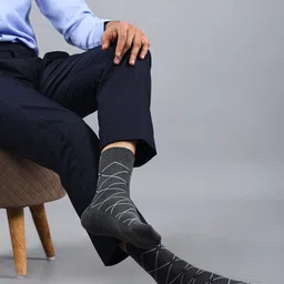 Force NXT Men Pack Of 2 Patterned Calf-Length Socks image 5