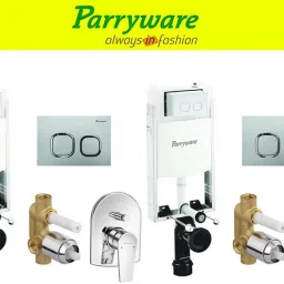 Half Frame Concealed Cistern, with divater body upper Praseo set of 2 pic 266 Dual Flush Tank-21
