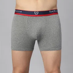 Van Heusen Men Solid Jaspe Textured Double Layer Gusset Trunks 70010-picture-57
