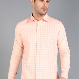 ZNX Clothing Premium Slim Fit Gingham Checks Opaque Checked Cotton Shirt-image-99