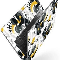 Techfit Full Body Laptop Skin Fits Size Upto 15.6 Inches - Plus Abstract Premium Stretched Vinyl Laptop Decal 15.6-14