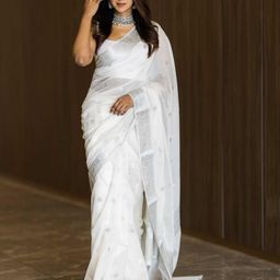 zinzraa Woven Design Zari Saree-image-70