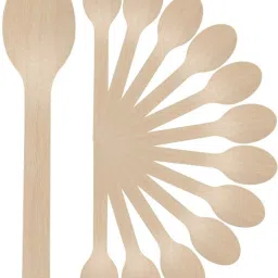 Disposable Wooden Table Spoon Set-image-56