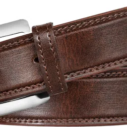 Men Evening, Party, Formal, Casual Brown Artificial Leather Belt-image-77