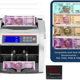 Stok ST-MC03 LCD Display Counterfeit Detector UV & MG Cash Bank Detector Note Counting Machine image 2