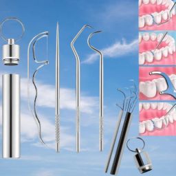 7 Pieces Dental Tool Set – Rust-Resistant Stainless Steel-image-15