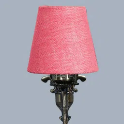 Devansh Pink Wall Lamp With Jute Conical Shade image 3