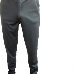 Men Regular Fit Grey Linen Blend Trousers-image-16
