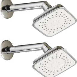 ABS Over Head Shower For Bathroom With Arm And Wall Flange Fixed Mount-picture-3