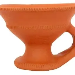devdwar Pure Mitti Desi Handmade Dhoop Loban Dani/Dhuni Burner Holder Earthenware Table Diya image 4