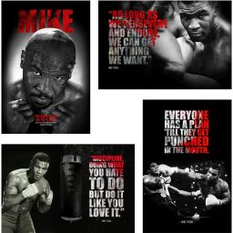 Mike Tyson Motivational Wall Posters and Inspirational Quotes for Office, Home and gym, (Boxing, Sport Poster), Pack of 04 Paper Print-42