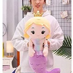 Purple Mermaid 50 cm Soft Stuffed Plush Toy for Kids Girls Birthday Gifts- 50 cm-25