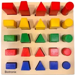 Peg Board 25 Pegs Multi Shape Size Color Wooden Occupational Therapy Medical Reacher & Grabber-83