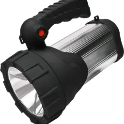 3 Km Long Range With 300 W Bright LED, Waterproof Jumbo Aluminium Body ,3 Modes 8 hrs Torch Emergency Light-0