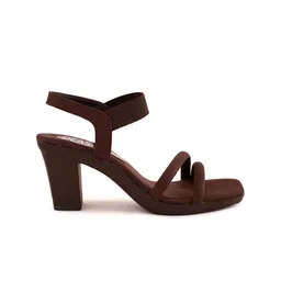 DEAS Two Strap Open Toe Block Heels With Backstrap image 5